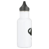 Schwarzweiss-Katzen-Kunst Trinkflasche (Links)