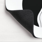 Schwarzweiss-Katzen Mousepad (Ecke)