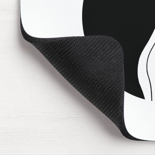 Schwarzweiss-Katzen Mousepad (Ecke)