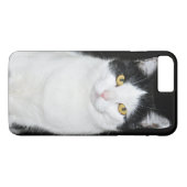 Schwarzweiss-Katzen-Porträt Case-Mate iPhone Hülle (Rückseite (Horizontal))