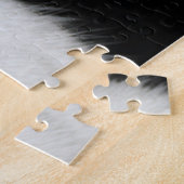 Schwarzweiss-Katzen-Porträt Puzzle (Seite)