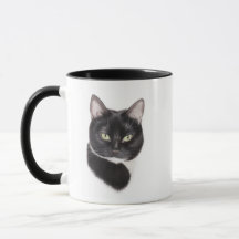 Schwarzweiss-Katzen-Tasse