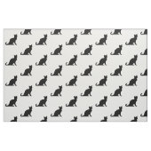 Schwarzweiss-Katzenmusterentwurfs-Textilgewebe Stoff (Fat Quarter (45,7 x 55,9 cm))