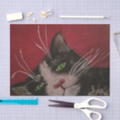 Schwarzweiss-KatzenSeidenpapier Seidenpapier (Handwerk)