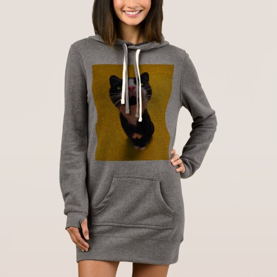 Schwarzweiss-KatzeSmoking Katzehaustier Kleid