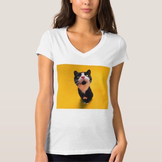 Schwarzweiss-KatzeSmoking Katzehaustier T-Shirt