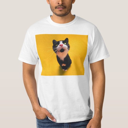 Schwarzweiss-KatzeSmoking Katzehaustier T-Shirt