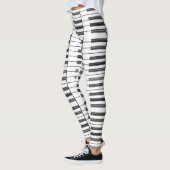 Schwarzweiss-Klavier befestigt Leggings (Links)