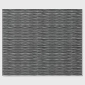 Schwarzweiss-Kratzer-Linien Packpapier (Flach)