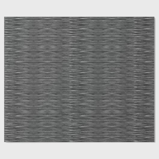 Schwarzweiss-Kratzer-Linien Packpapier (Flach)