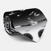 Schwarzweiss-Krawatte Krawatte (Gerollt)