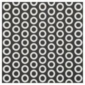 Schwarzweiss-Kreis-Muster Stoff (Muster)