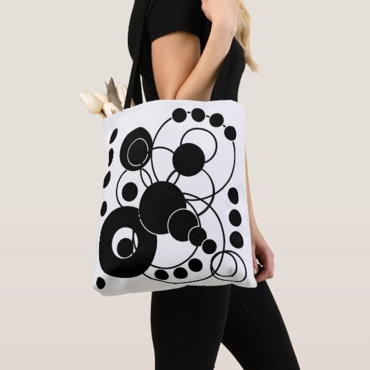 Schwarzweiss-Kreise Tasche (Von Nahem)