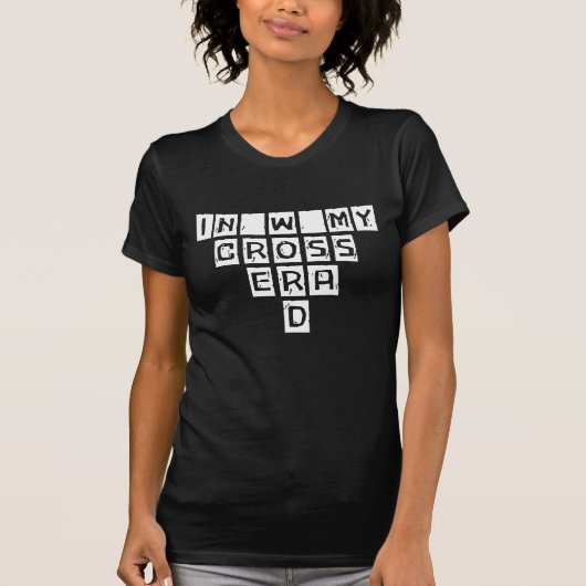 Schwarzweiß-Kreuzworträtsel Hobby-T - Shirt (Vorderseite)