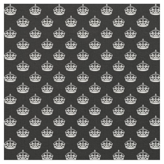 Schwarzweiss-Kronen Stoff (Nahaufnahme)