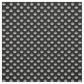 Schwarzweiss-Kronen Stoff (Muster)