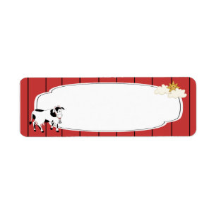 Schwarzweiss-Kuh-Aufkleber