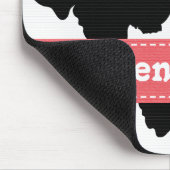 Schwarzweiss-Kuh-Druck-Mausunterlage Mousepad (Ecke)