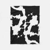 Schwarzweiss-Kuh-Druck-Muster Fleecedecke (Vorderseite)
