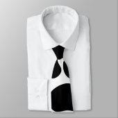 Schwarzweiss-Kuh-Druck-Muster Krawatte (Gebunden)