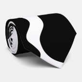 Schwarzweiss-Kuh-Druck-Muster Krawatte (Gerollt)