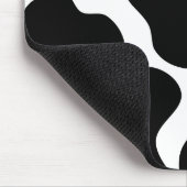 Schwarzweiss-Kuh-Druck-Muster Mousepad (Ecke)