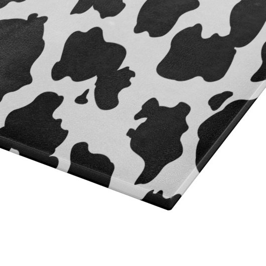 Schwarzweiss-Kuhdruck-Schneidebrett Schneidebrett (Ecke)