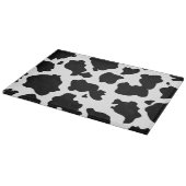Schwarzweiss-Kuhdruck-Schneidebrett Schneidebrett (Ecke)