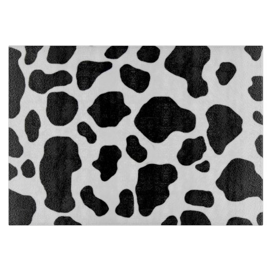 Schwarzweiss-Kuhdruck-Schneidebrett Schneidebrett (Vorderseite)