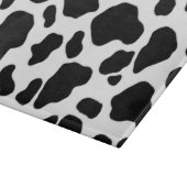 Schwarzweiss-Kuhdruck-Schneidebrett Schneidebrett (Ecke)