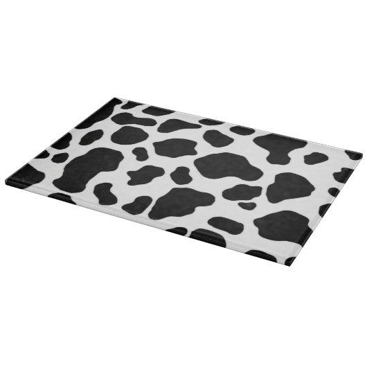 Schwarzweiss-Kuhdruck-Schneidebrett Schneidebrett (Ecke)