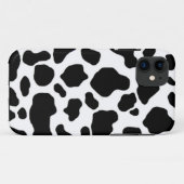 Schwarzweiss-Kuhdruckmuster Case-Mate iPhone Hülle (Rückseite (Horizontal))