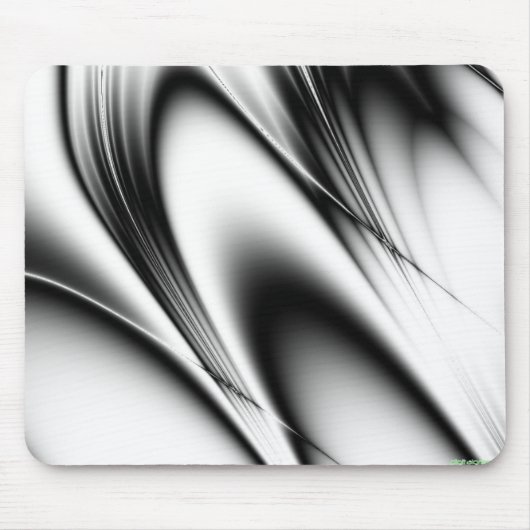 Schwarzweiss-Kurven bw4 Mousepad (Vorne)