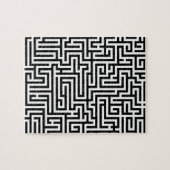 Schwarzweiss-Labyrinthlabyrinth Puzzle (Horizontal)