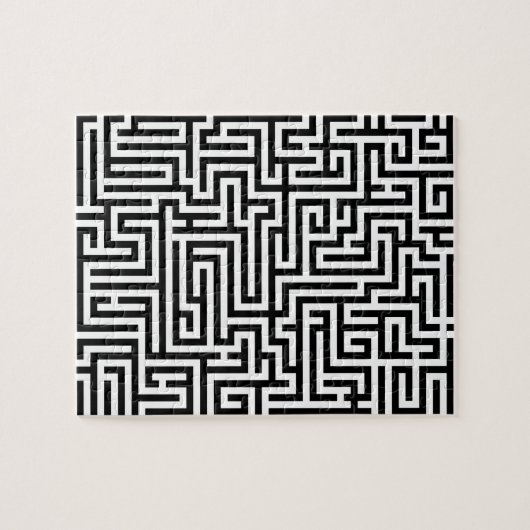 Schwarzweiss-Labyrinthlabyrinth Puzzle (Horizontal)