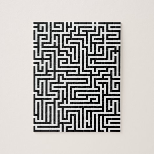 Schwarzweiss-Labyrinthlabyrinth Puzzle (Vertikal)