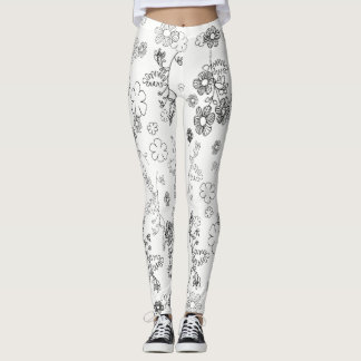 Schwarzweiss Leggings