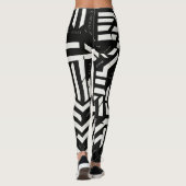 Schwarzweiß Leggings (Rückseite)
