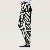 Schwarzweiß Leggings (Links)