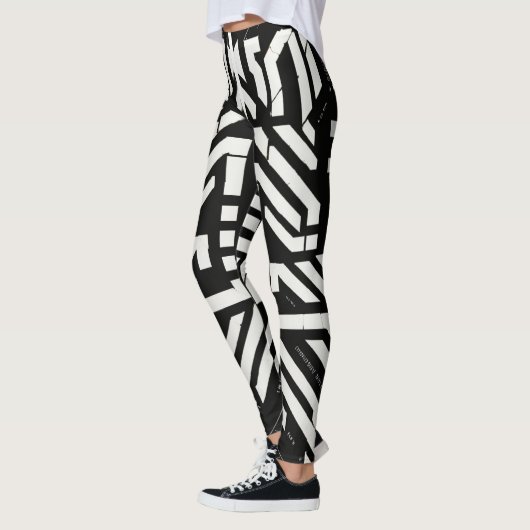 Schwarzweiß Leggings (Links)