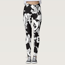 Schwarzweiß Leggings