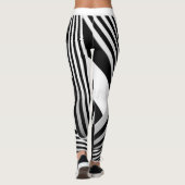 Schwarzweiß Leggings (Rückseite)