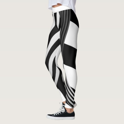 Schwarzweiß Leggings (Links)