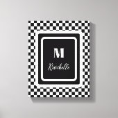 Schwarzweiß Leinwanddruck (Vorderseite)