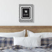 Schwarzweiß Leinwanddruck (Insitu (Schlafzimmer))