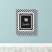 Schwarzweiß Leinwanddruck (Insitu (Holzboden))