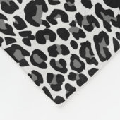 Schwarzweiss-Leopard-Haut-Druck Fleecedecke (Ecke)