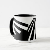 Schwarzweiss-Libelle Tasse (Vorderseite Links)