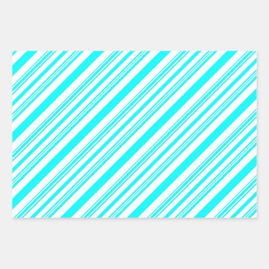 Schwarzweiß, lila und weiß, blau und weiß geschenkpapier set (Vorderseite 3)