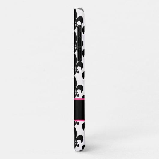 Schwarzweiss-Lilie iPhone 5 Kasten Case-Mate iPhone Hülle (Hinten/Links)